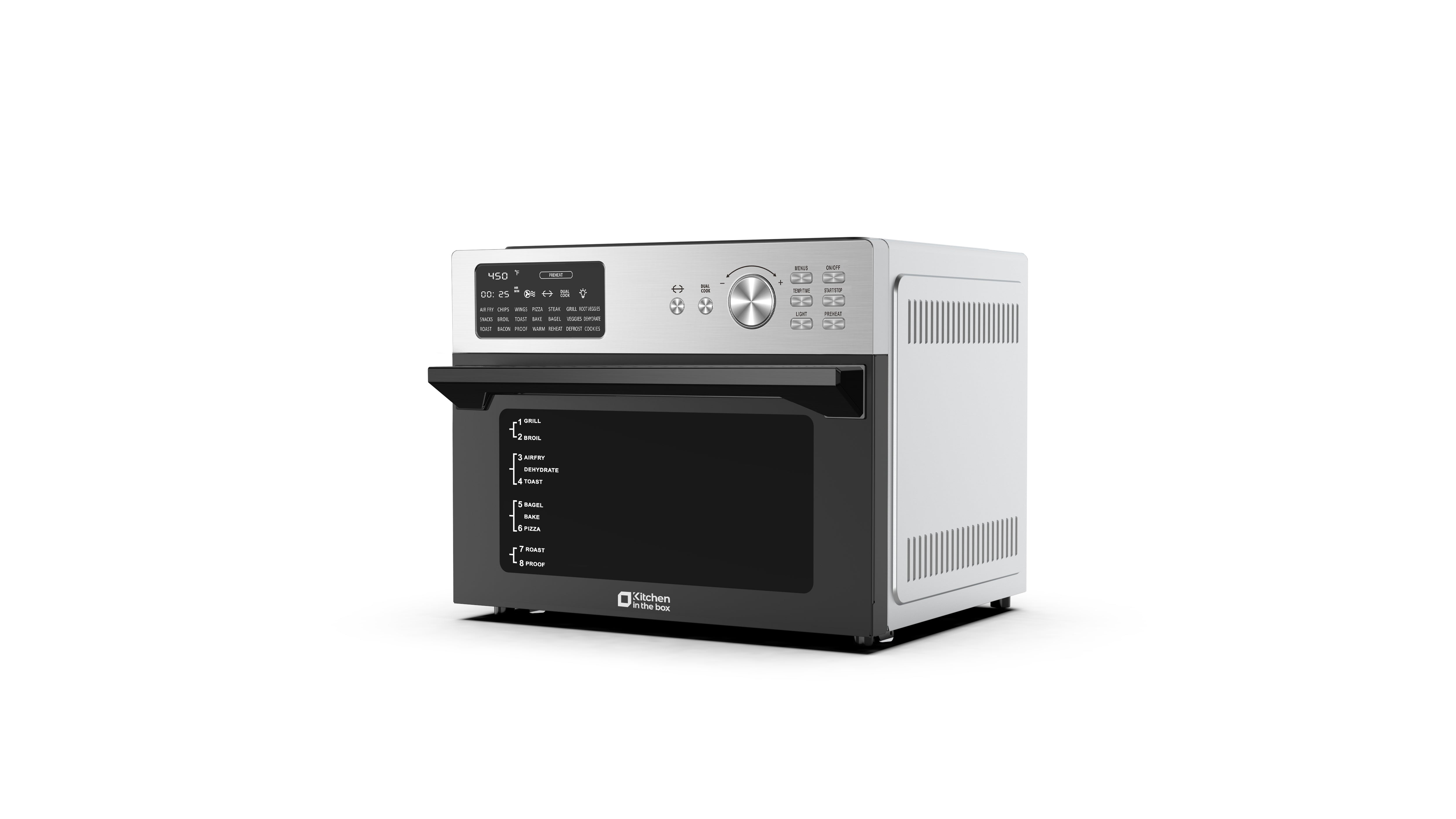 32QT 21-in-1 Digital Air Fryer Toaster Oven Combo, 1800W Countertop Convection Oven with Rotisserie, Dehydrate, 6 Accessories