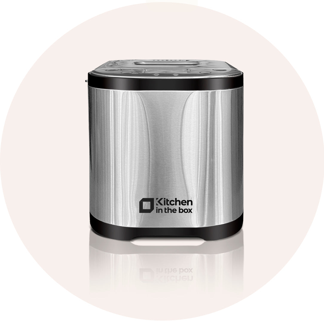 2 lb automatic bread machine with LCD screen and 15 pre-programmed menu options, refurbished