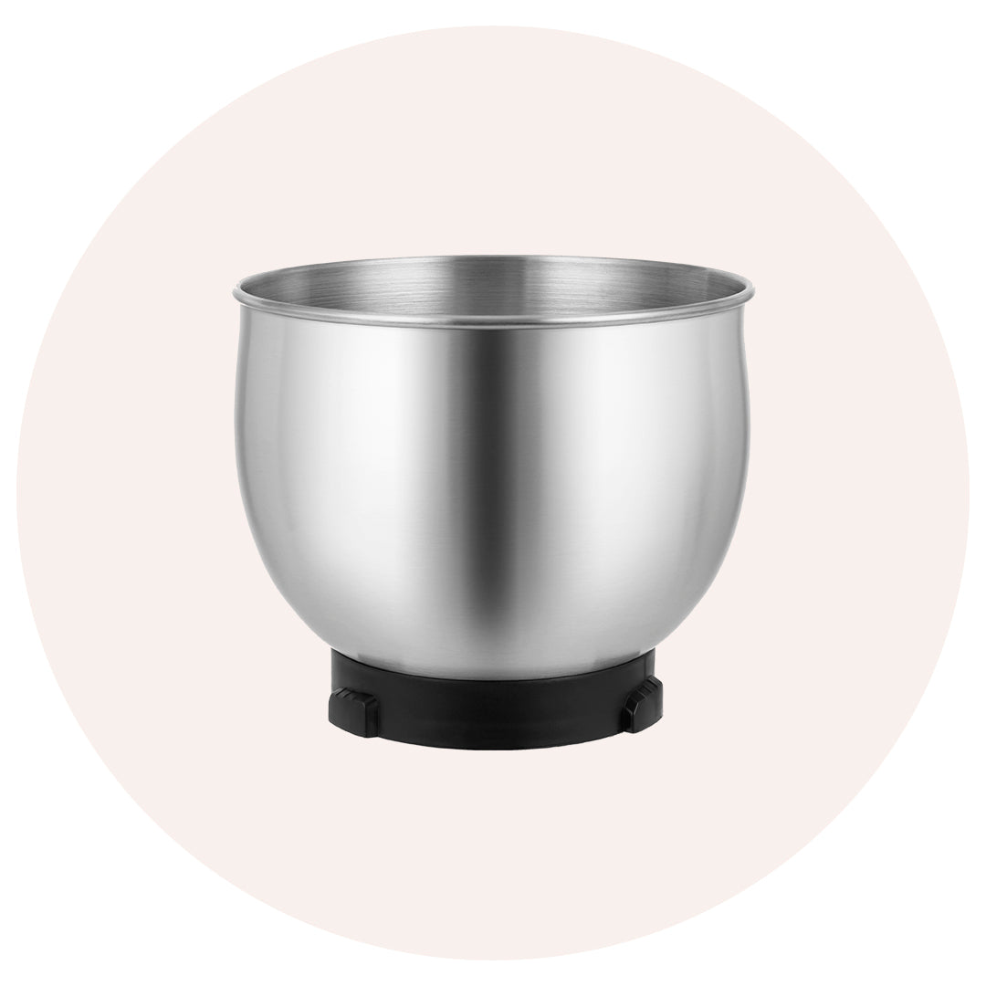 Stainless steel replacement bowl for 3.2QT stand mixer, fits small stand mixers