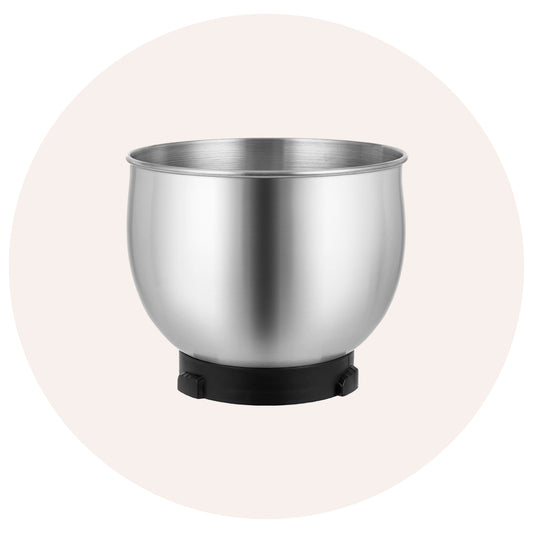 Stainless steel replacement bowl for 3.2QT stand mixer, fits small stand mixers