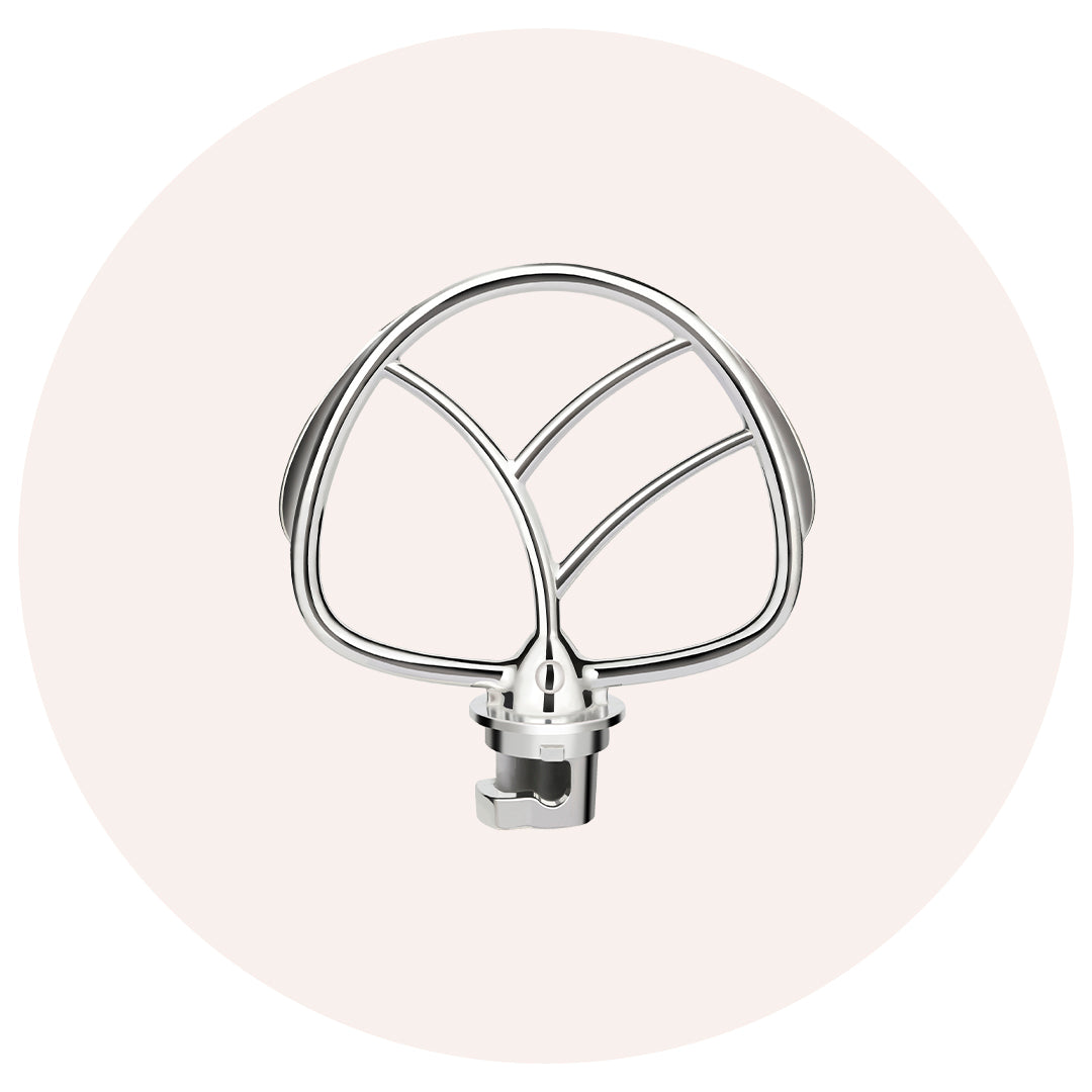 3.2-quart stand mixer flat beater attachment, durable aluminum, easy to install for small stand mixers