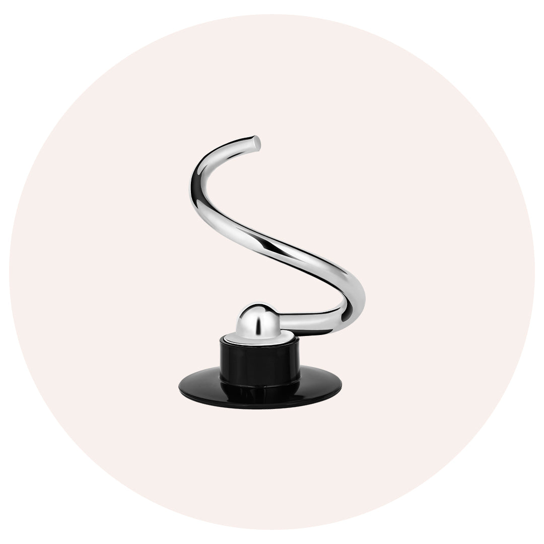 3.2-quart stand mixer dough hook replacement, stainless steel, fits small kitchen mixers