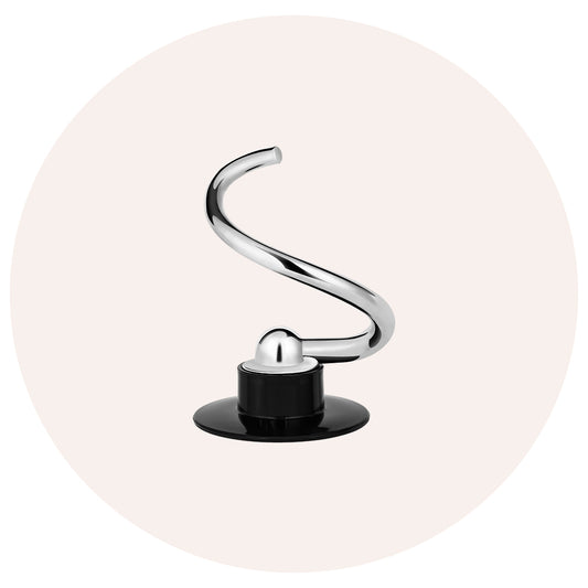 3.2-quart stand mixer dough hook replacement, stainless steel, fits small kitchen mixers