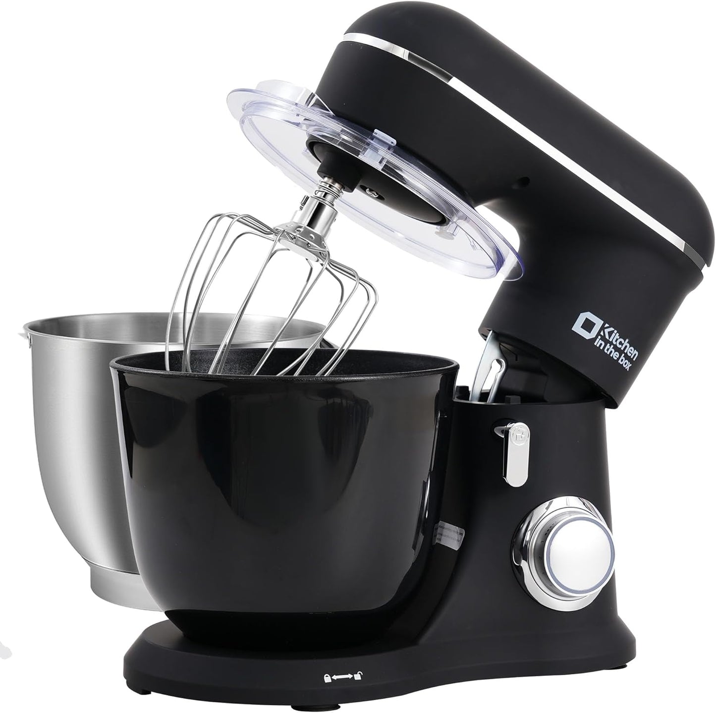 Kitchen Stand Mixer, 10 Speeds, Tilt-Head Design, Sturdy ABS housing, 4.5QT+5QT Nesting Bowls