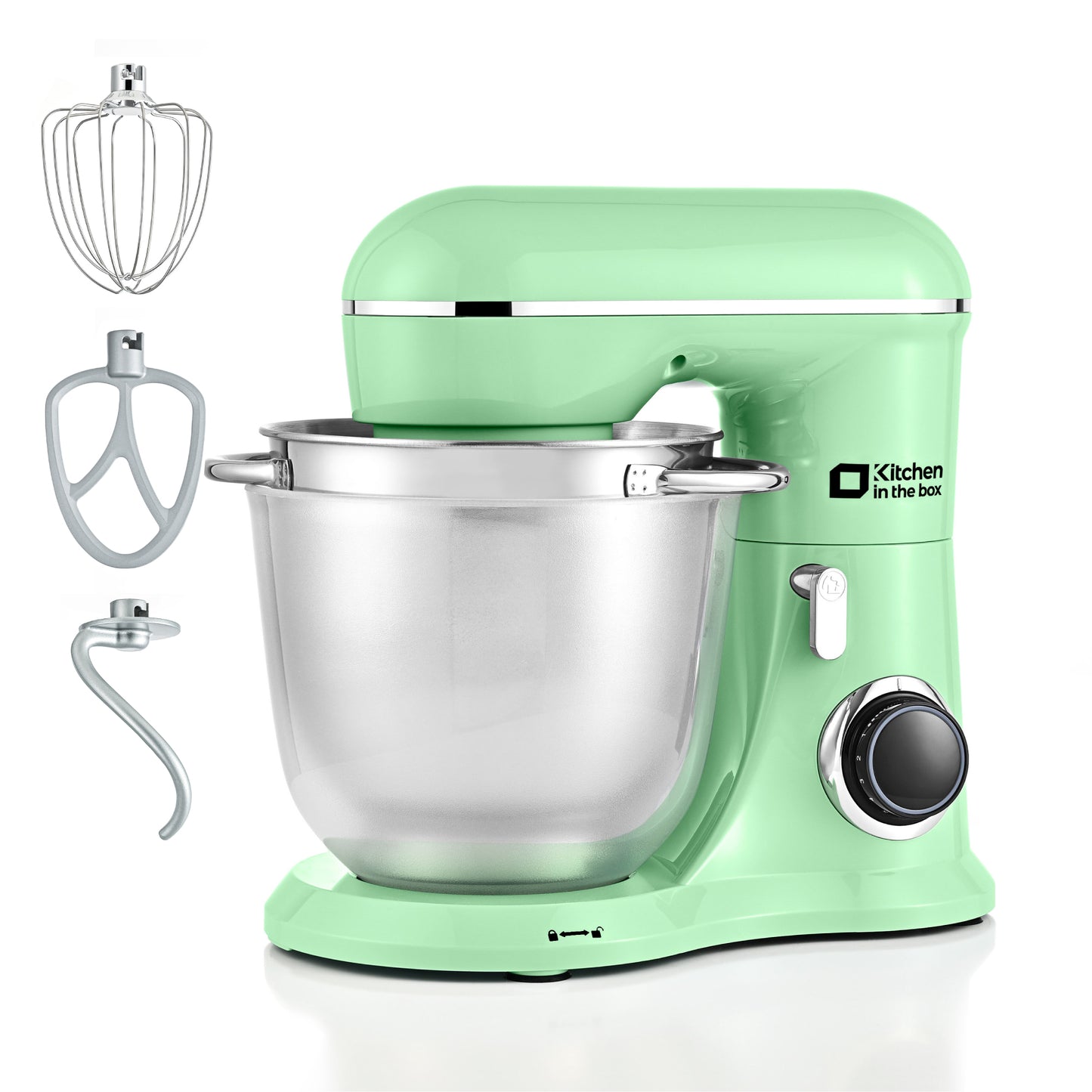 Kitchen Stand Mixer, 10 Speeds, Tilt-Head Design, Sturdy ABS housing, 4.5QT+5QT Nesting Bowls