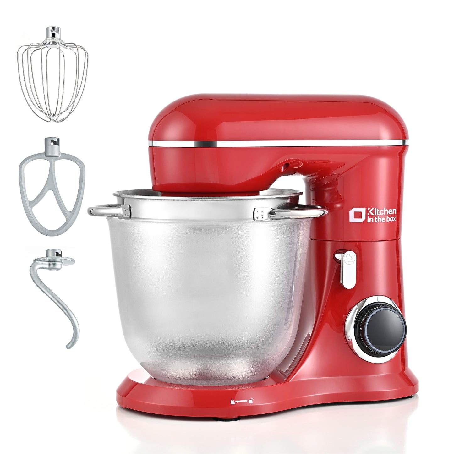 Kitchen Stand Mixer, 10 Speeds, Tilt-Head Design, Sturdy ABS housing, 4.5QT+5QT Nesting Bowls
