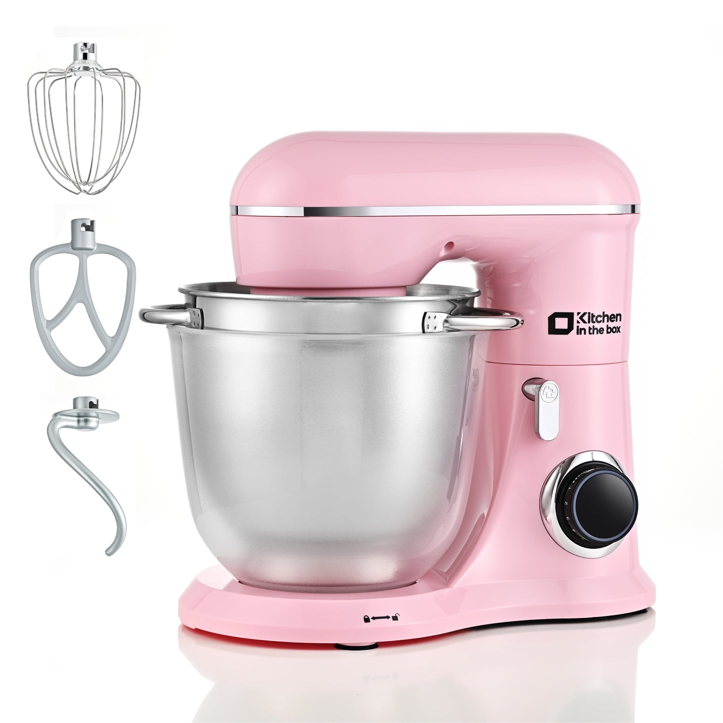 Kitchen Stand Mixer, 10 Speeds, Tilt-Head Design, Sturdy ABS housing, 4.5QT+5QT Nesting Bowls