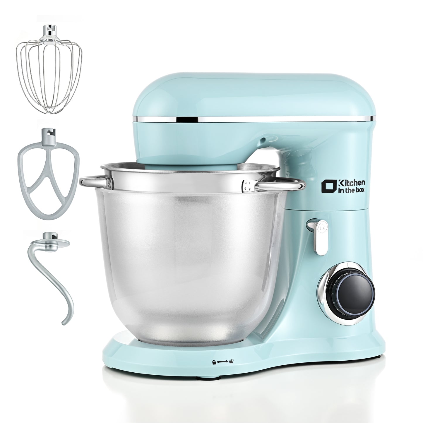 Kitchen Stand Mixer, 10 Speeds, Tilt-Head Design, Sturdy ABS housing, 4.5QT+5QT Nesting Bowls