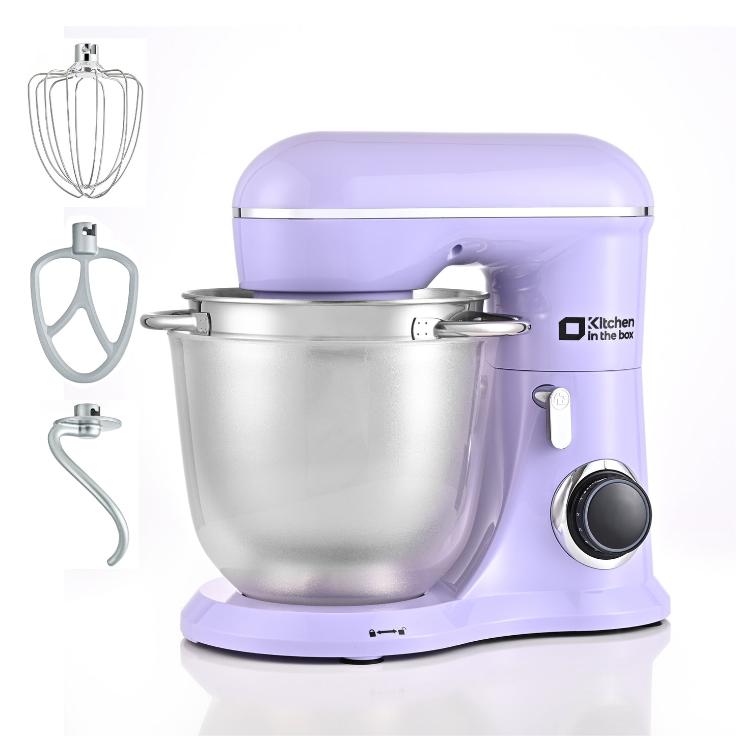 Kitchen Stand Mixer, 10 Speeds, Tilt-Head Design, Sturdy ABS housing, 4.5QT+5QT Nesting Bowls