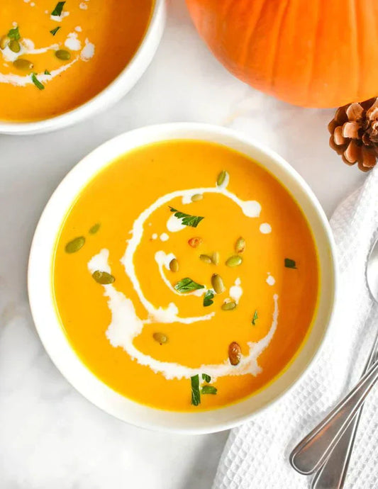 Creamy Pumpkin Soup with Coconut Milk