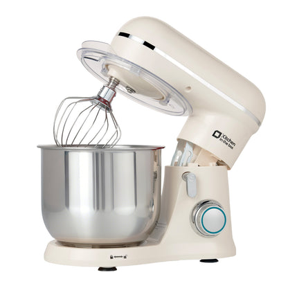 Kitchen in the Box Stand Mixer, 3.5 QT Small Kitchen Electric Stand Mixer, 10-Speed Beginner-Friendly Dough Mixer for Baking, Cake, with Dishwasher-Safe Dough Hook, Beater & Egg Whisk