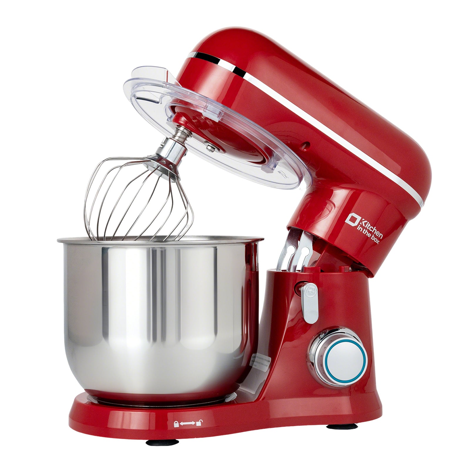 Kitchen in the Box Stand Mixer, 3.5 QT Small Kitchen Electric Stand Mixer, 10-Speed Beginner-Friendly Dough Mixer for Baking, Cake, with Dishwasher-Safe Dough Hook, Beater & Egg Whisk