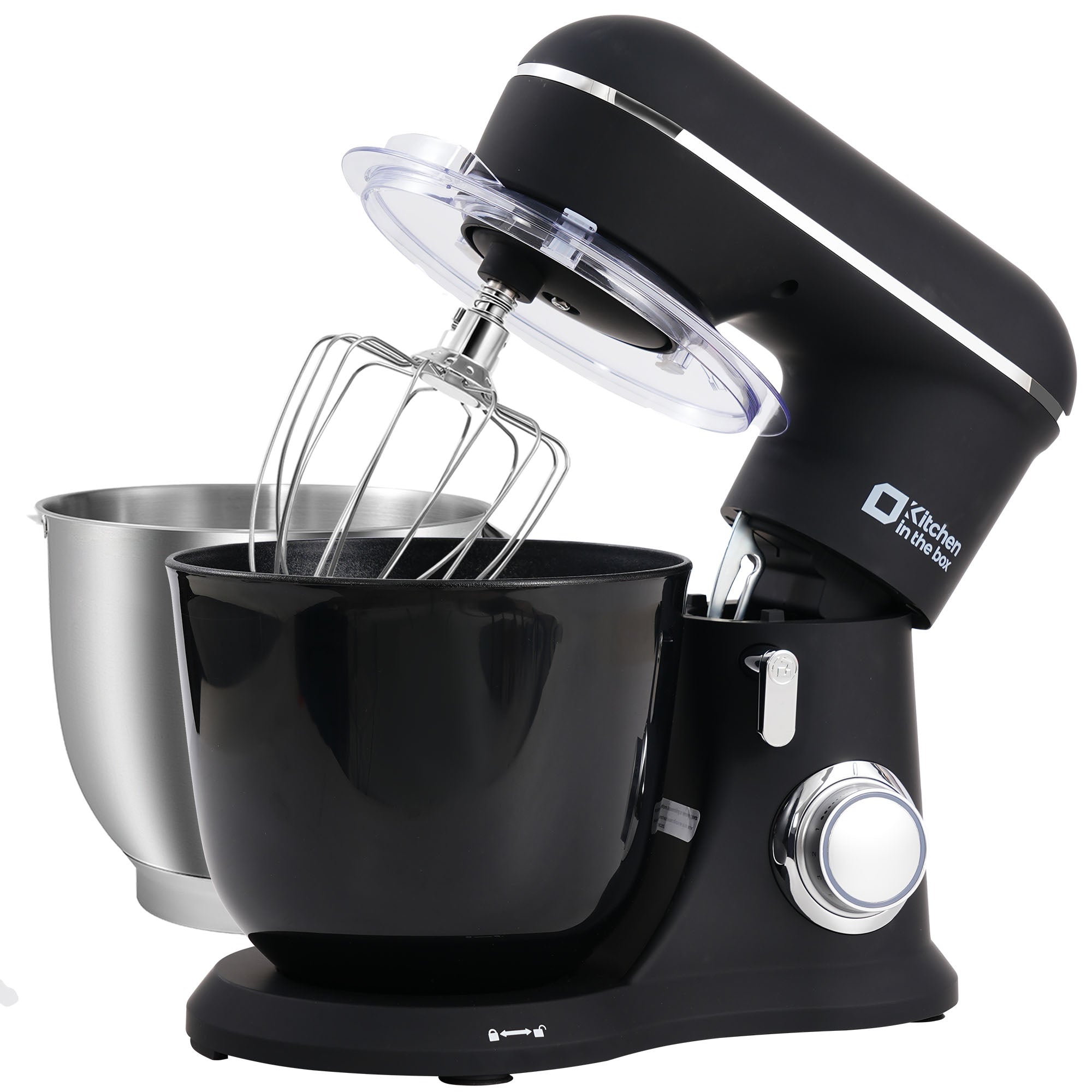 10 Speed Tilt-Head 4.5QT & 5QT Stand Mixer, Matte Food Mixer with Two Bowls, Egg Whisk, Dough Hook & Flat Beater for Daily Use