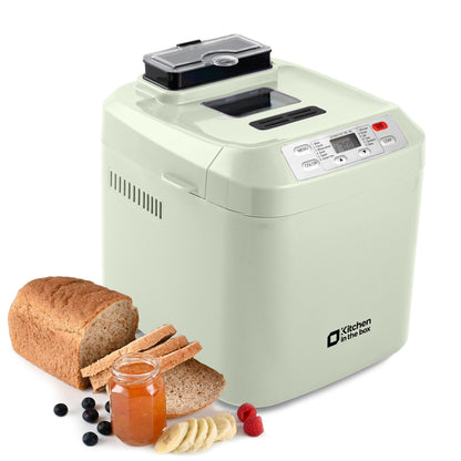 Bread Maker Machine, Auto Fruit Nut Dispenser, 12 Presets,  2LB Capacity, LCD Display, 13 Hour Delay Timer