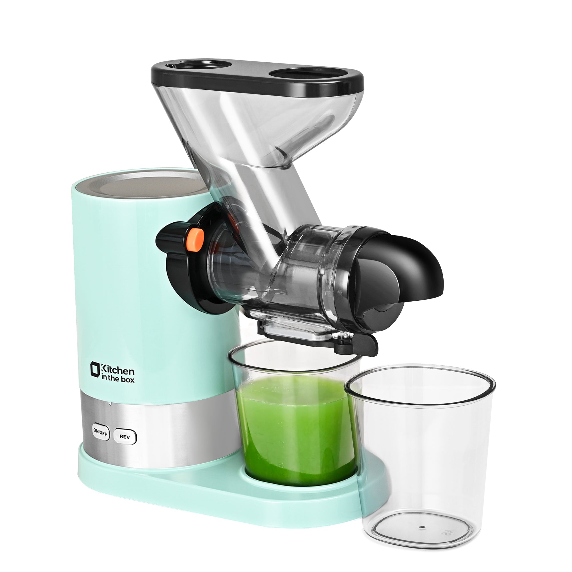 120V Compact Cold Press Juicer with Dual Feed Chute Quiet DC Motor Kitchen in the box