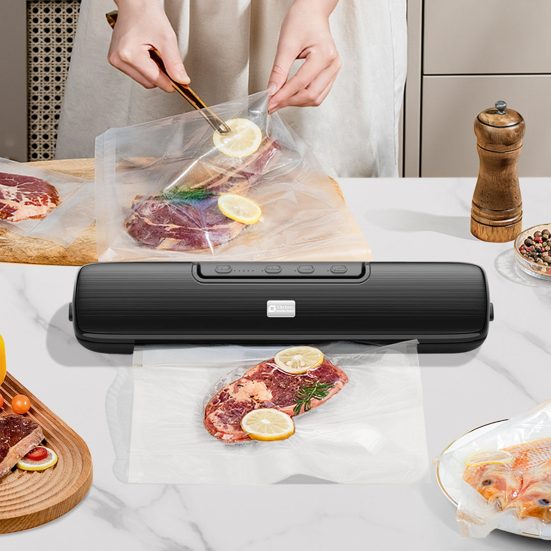 Food Vacuum Sealer, 135W Fast Sealing, Versatile 5 Modes, Overheat Protection System, Includes 15Pcs Vacuum Seal Bags