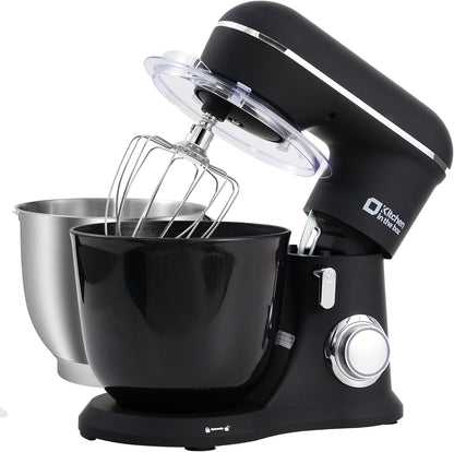 Kitchen Stand Mixer, 10 Speeds, Tilt-Head Design, Sturdy ABS housing, 4.5QT+5QT Nesting Bowls