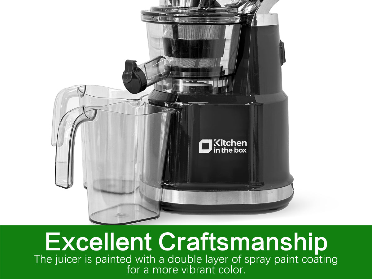 Cold Press Juicer, 83mm Wide Chute for Whole Fruits, BPA-Free, High Juice Yield, Slow Masticating, Easy to Clean